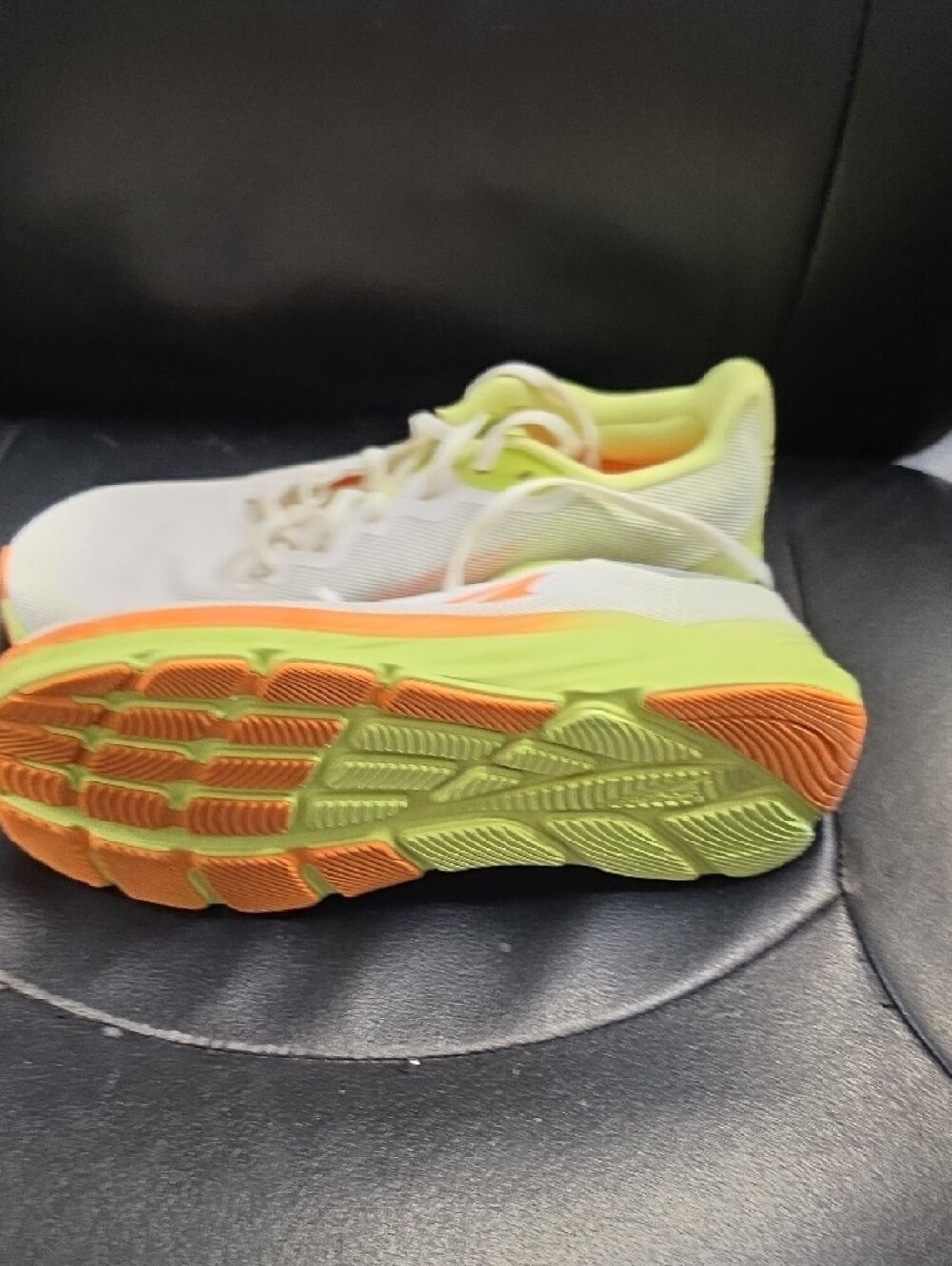 Altra Women's White Running Shoes with Lime and Orange Accents - Picture 6 of 6